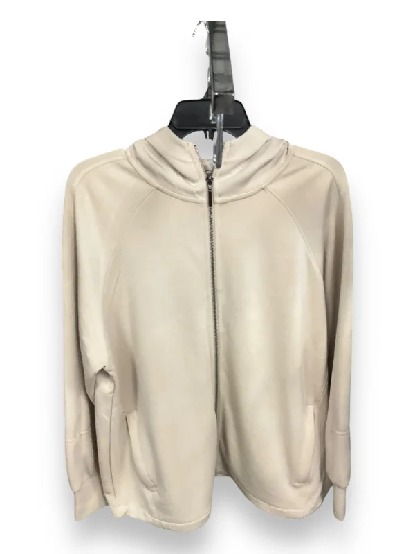 Sweatshirt Hoodie By Cable And Gauge In Tan, Size: L