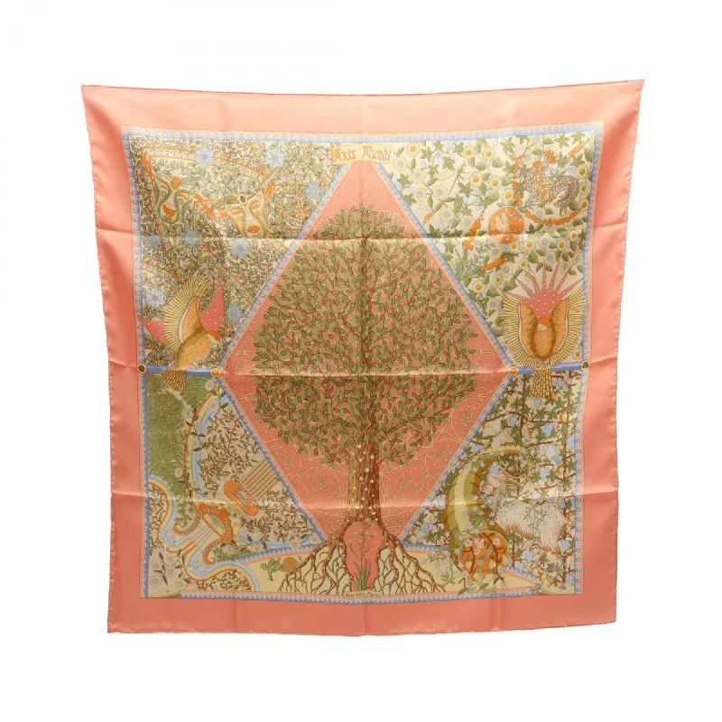 Hermes  pink Silk Scarf (Pre-Owned)