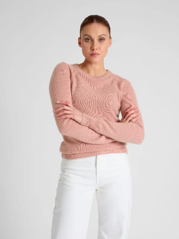 Cashmere sweater "Saga" - peachy pink