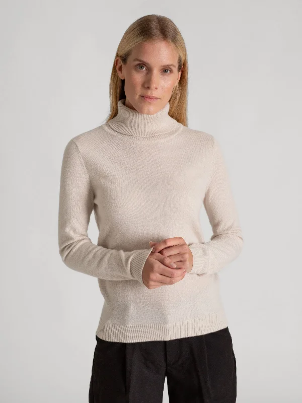 Cashmere sweater "Hedda" - pearl