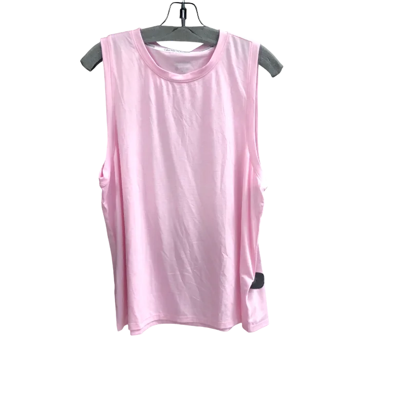 Top Sleeveless By Calvin Klein In Pink, Size: M