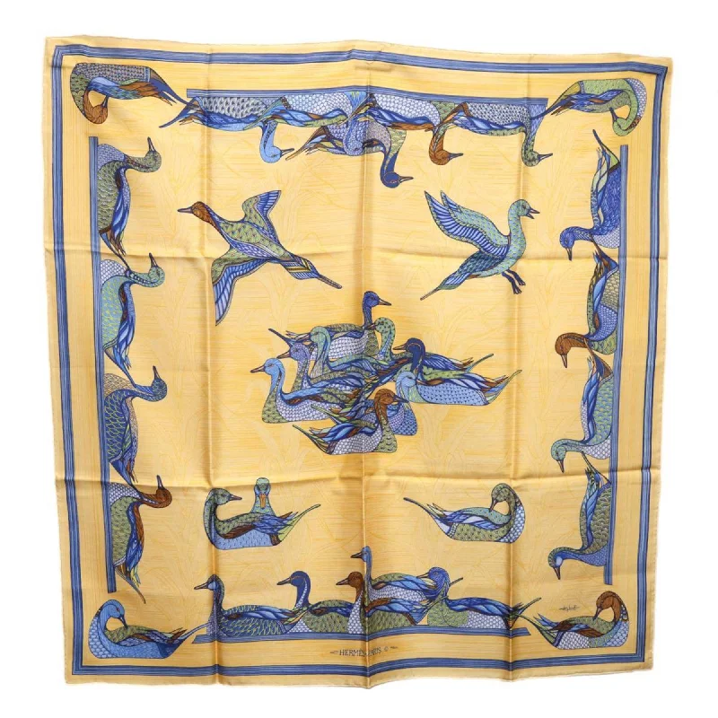 Hermes  yellow Silk Scarf (Pre-Owned)