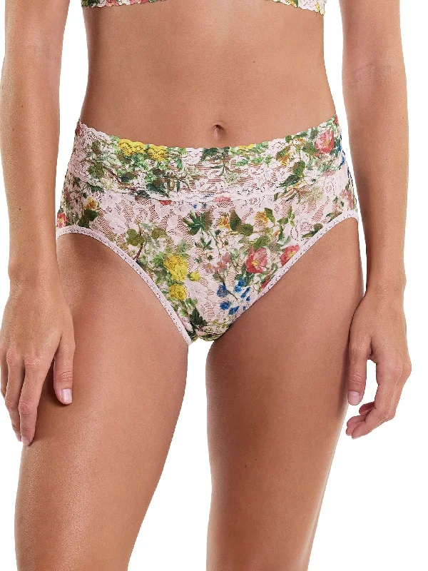 Printed Signature Lace French Brief Overjoyed