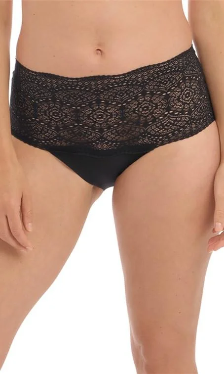 Fantasie Lace Ease Black Invisible Stretch Full Brief