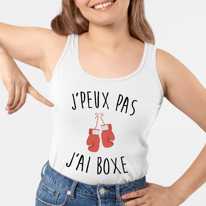 Débardeur Femme J'peux pas j'ai boxe