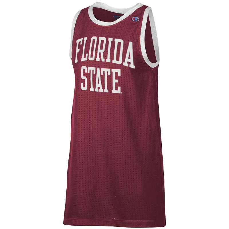 Champion Women's Florida State Mesh Jersey Tank Dress - Garnet