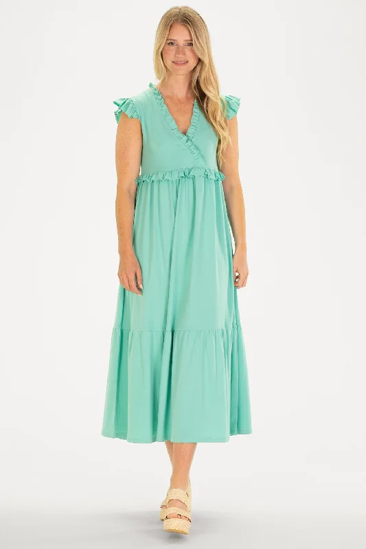 Kimberly Dress in Aqua Mist