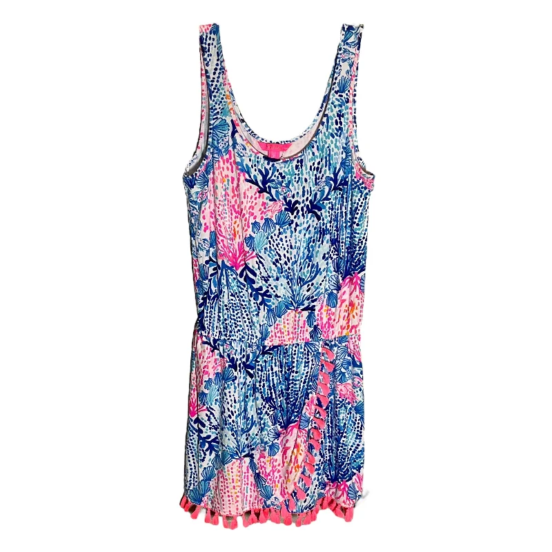 Romper By Lilly Pulitzer In Blue & Pink, Size: S