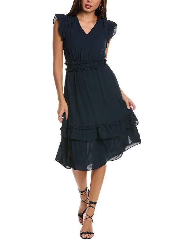 Nanette Nanette Lepore Ruffle Midi Dress