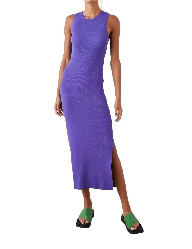 Syd Midi Dress In Purple