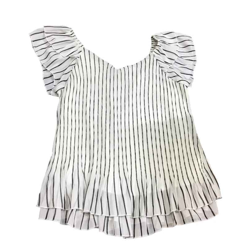 Black & White Top Short Sleeve Milano, Size M