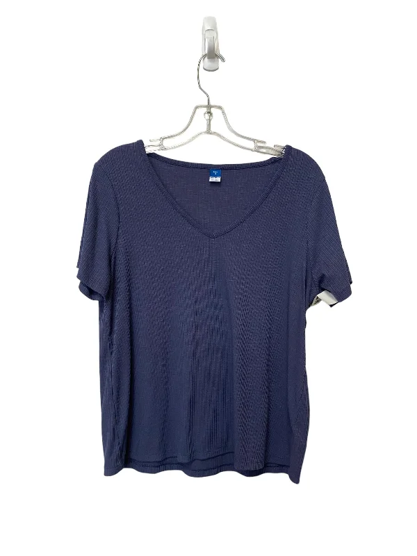 Blue Top Short Sleeve Basic Old Navy, Size M