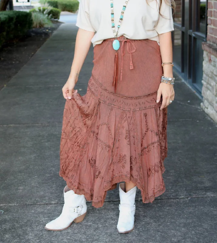 Dancing Through The Night Skirt In Copper