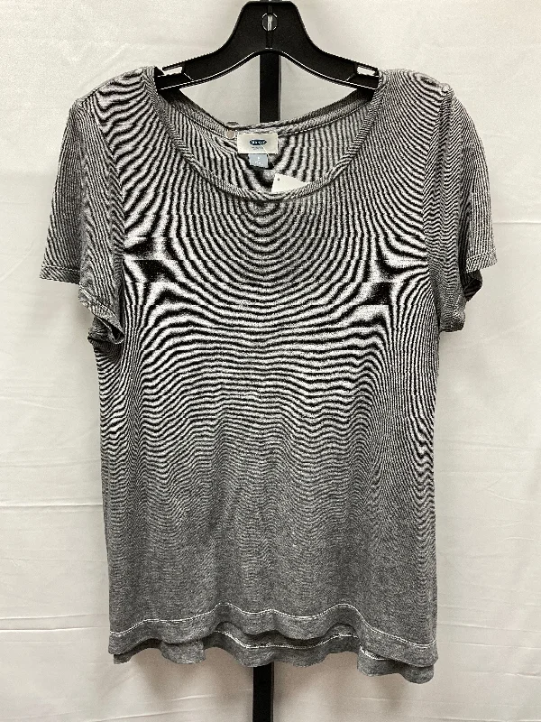 Grey Top Short Sleeve Basic Old Navy, Size S