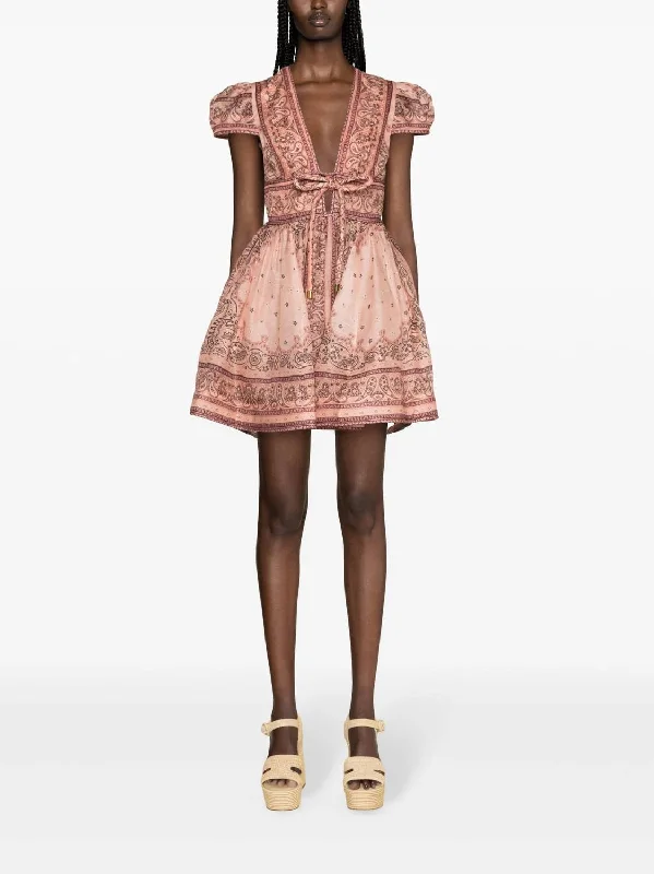 Matchmaker Structured Mini Dress In Pink