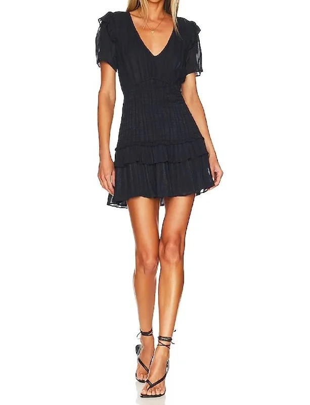 Rena Mini Dress In Midnight