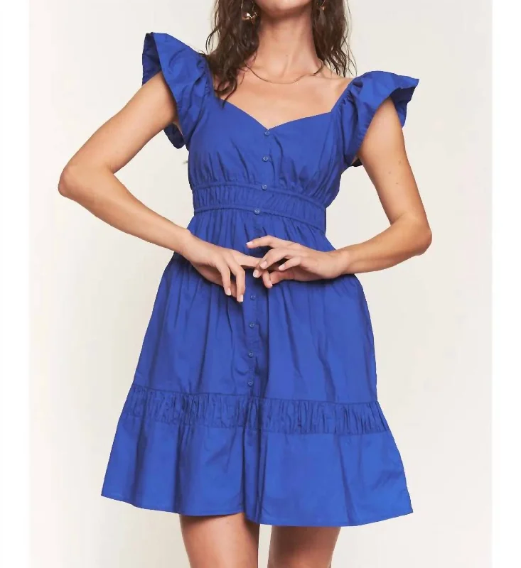 You're All I Want Mini Dress In Royal Blue