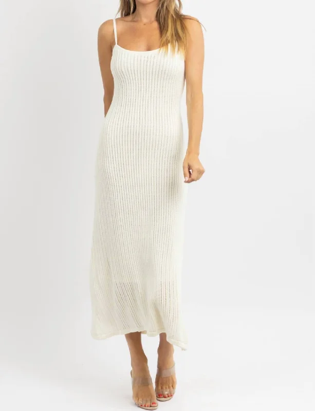 Archive Knit Maxi Dress In White