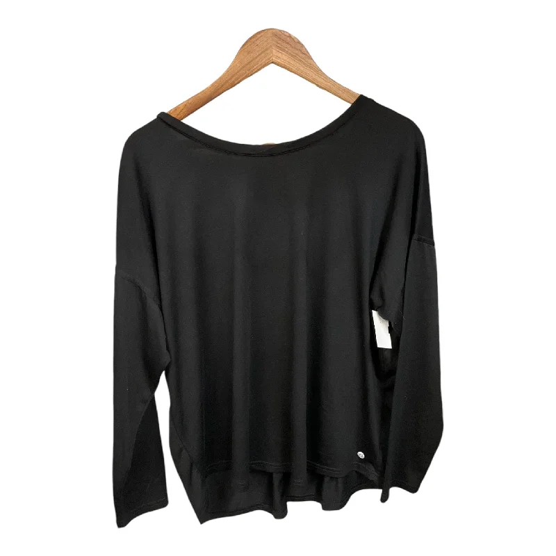 Top Long Sleeve Basic By Apana In Black, Size: Xl