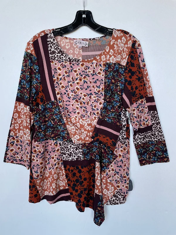 Top Long Sleeve By Nanette By Nanette Lepore In Multi-colored, Size: L