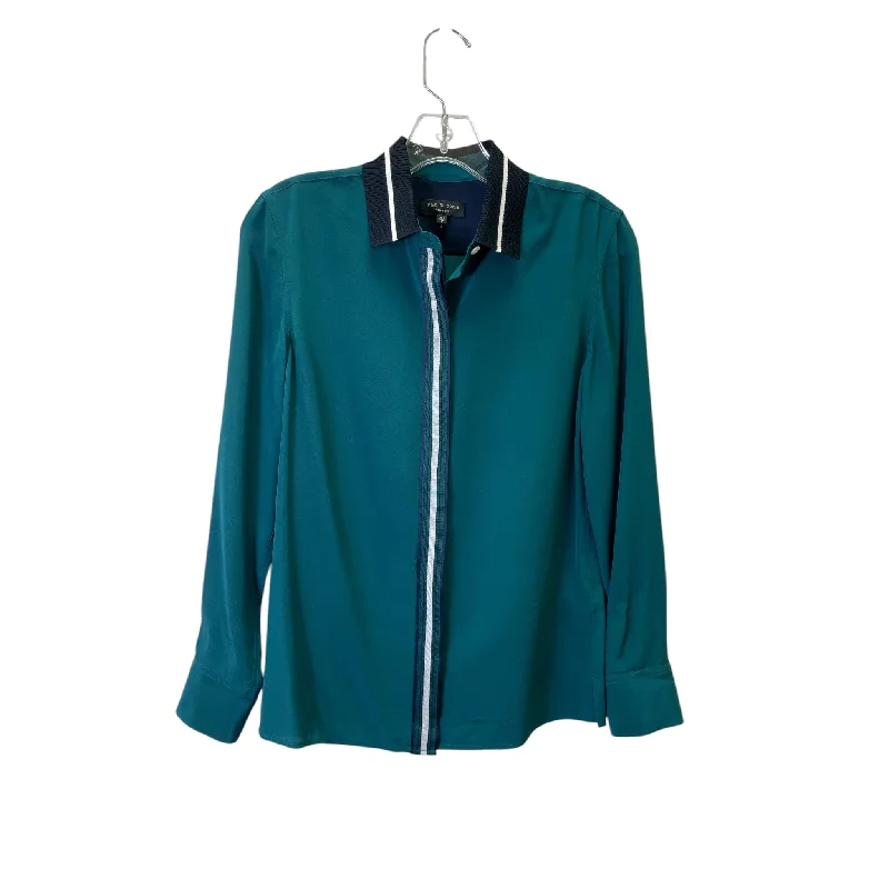 Top Ls By Rag And Bone In Green, Size:Xxs