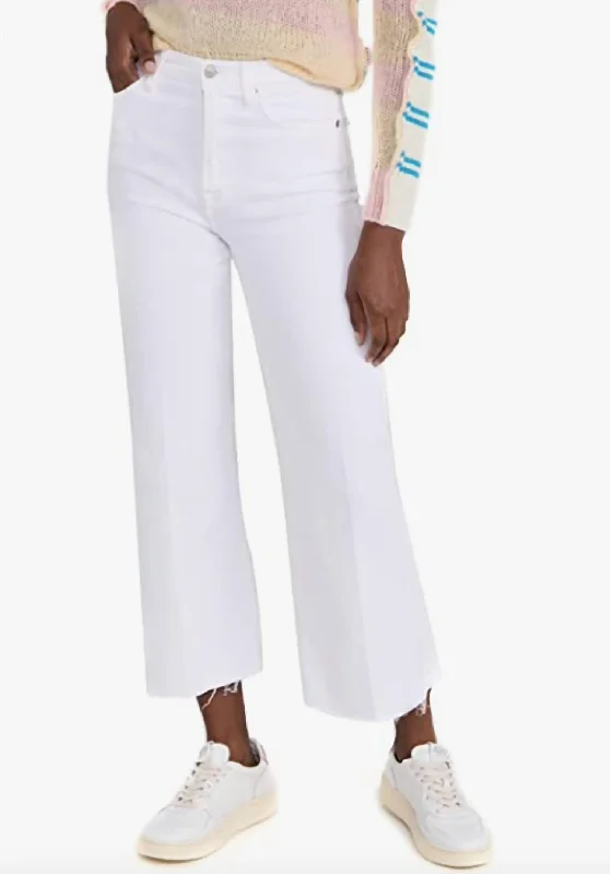 Sevens Cropped Jo Denim In White