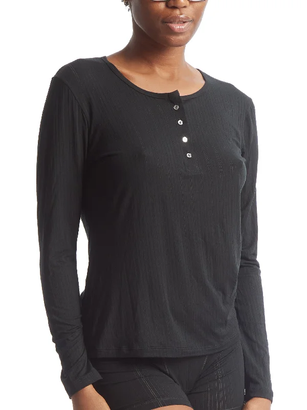 MellowLuxe™ Long Sleeve Top Black