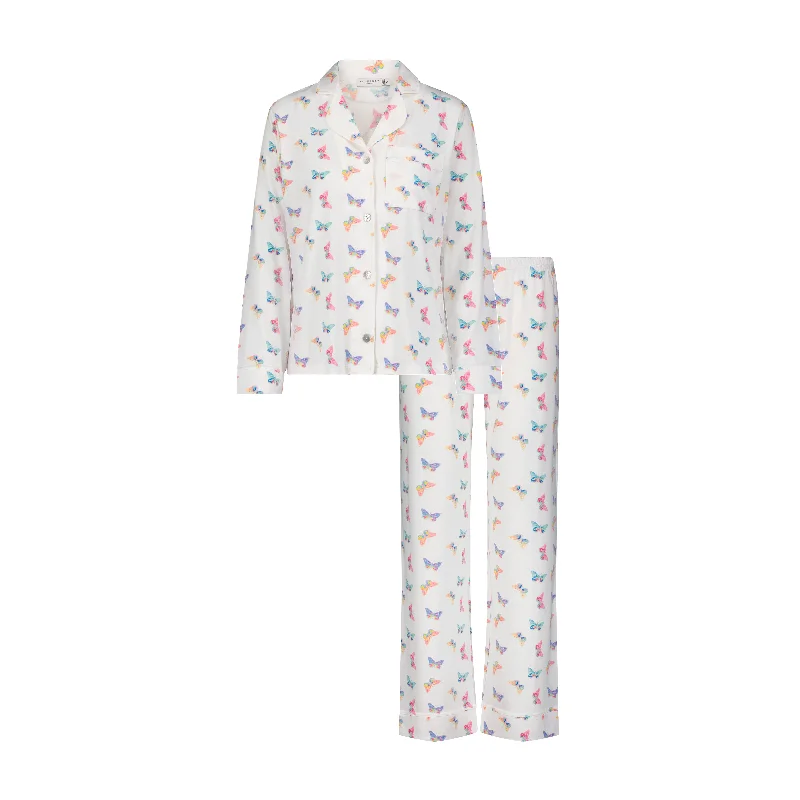 Polkadot CHARLEY Pajama Set in Butterfly Print