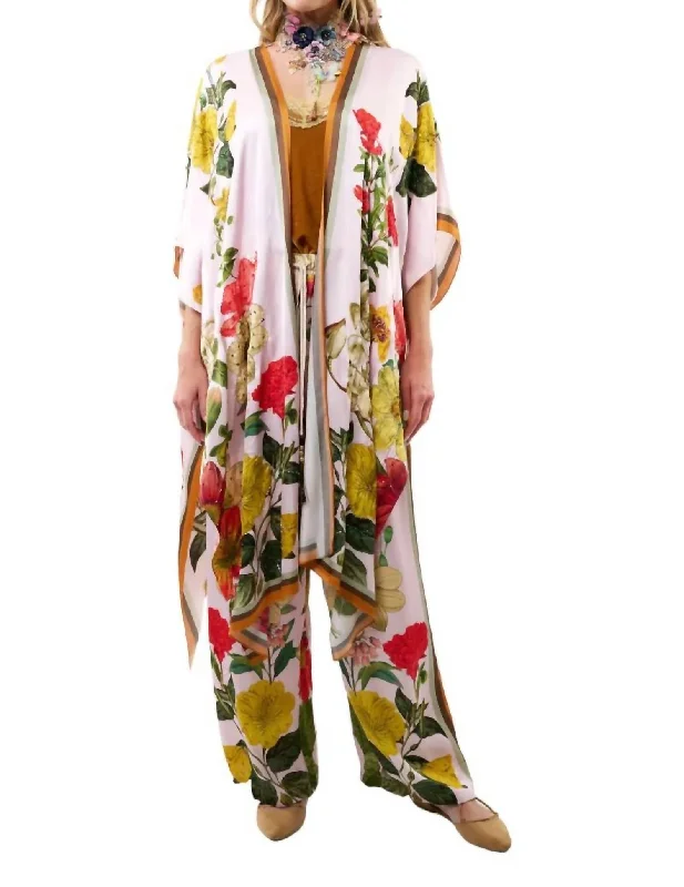 French Kiss Kimono In Heavenly Pink