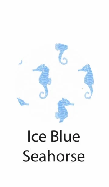 Ice blue seahorse